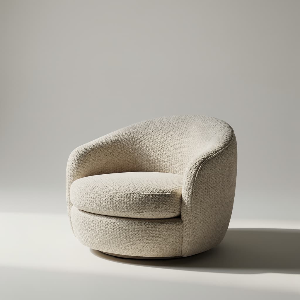 Pebble Bouclé Armchair